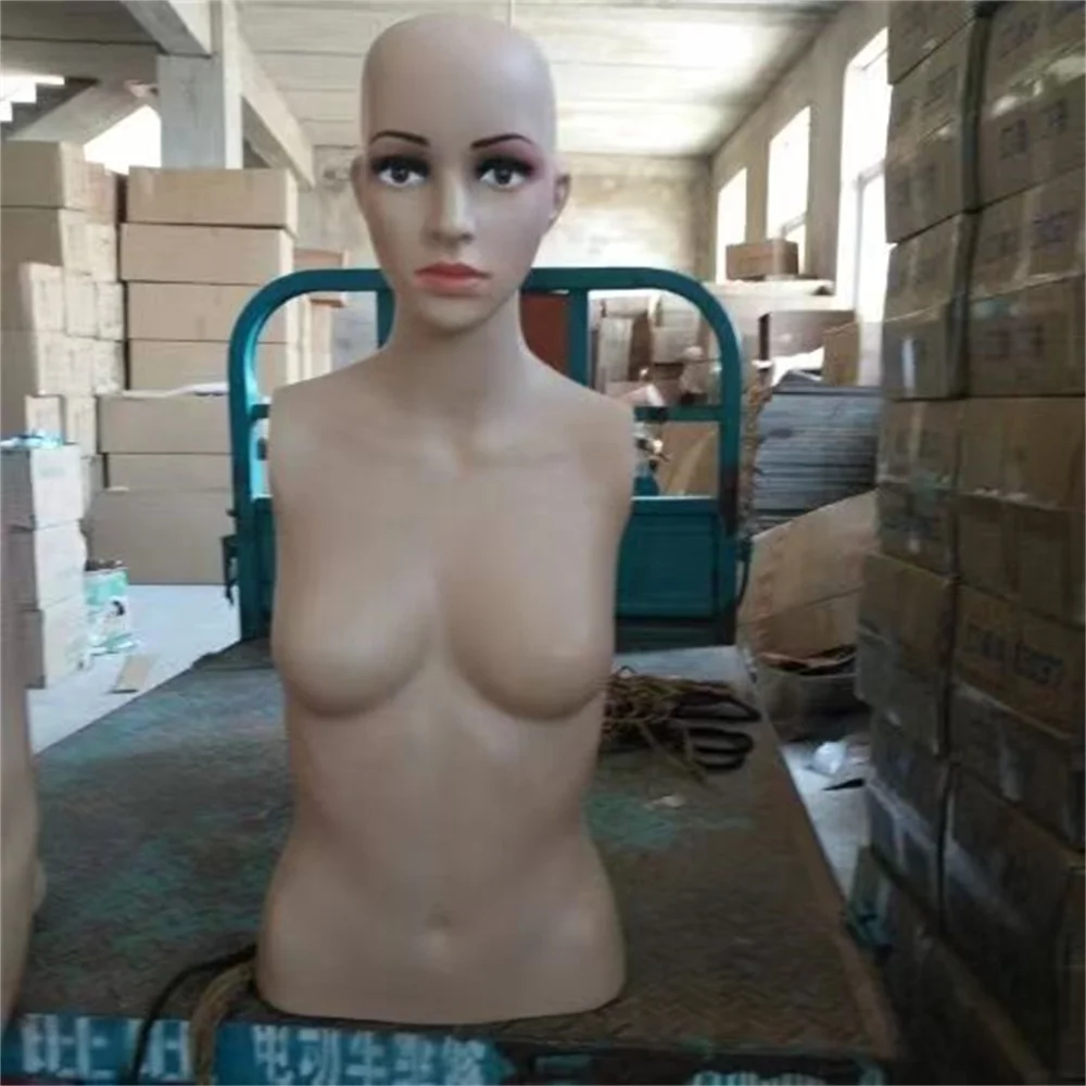 

Plastic Mannequin for Half Body Sewing, Female Model Props, Upper Can Removed Display, Cloth Art, C047, 80cm