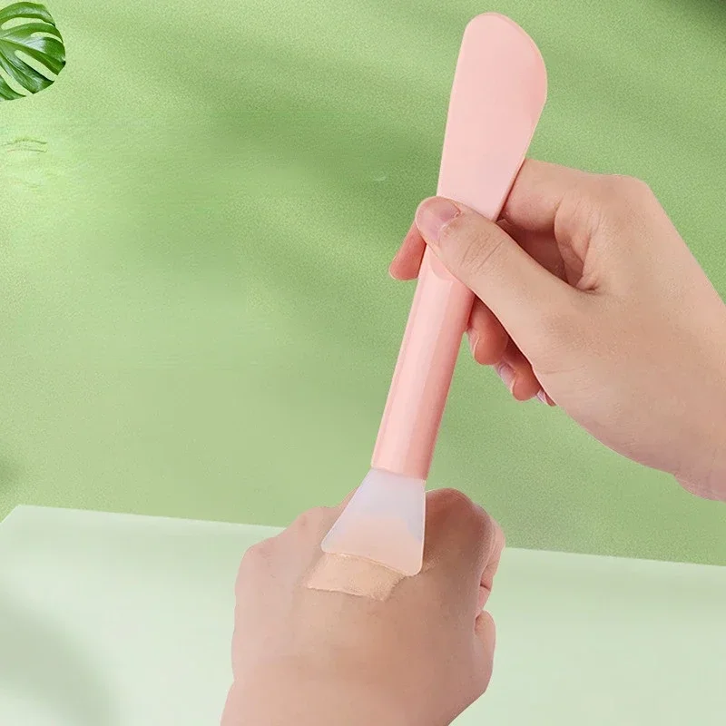 Wholesale Silicone Facial Head Mask Brush Soft Brushes Integrated Makeup Dual-use Mud Film Brush DIY Film Adjusting Beauty Tool 4
