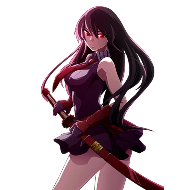 

FUYOOHI Car Sticker Funny Car Styling Anime Akame Ga Kill! Akame Render Japanese Cartoon for Car Stickers Accessories