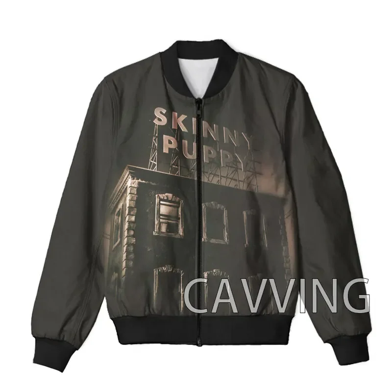 

CAVVING 3D Printed Skinny Puppy Zipper Bomber Jackets Men Overcoat Mens Coat Zip Up Jackets for Women/Men K02
