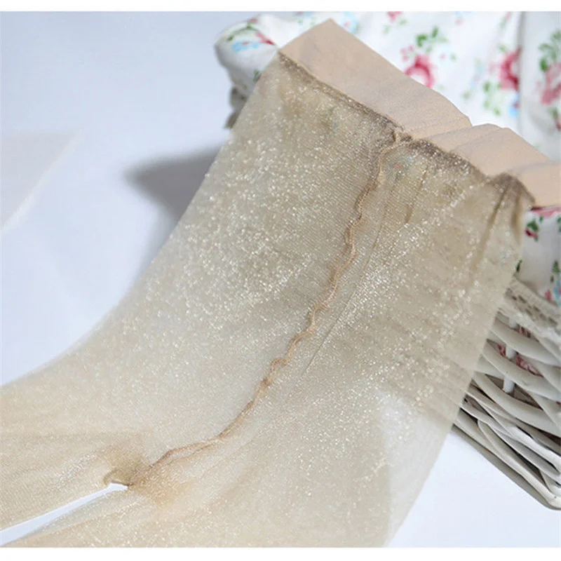 Women Sexy Pantyhose Bright Stockings Slight Shimmering Transparent Leggings Pearly Oily Ultra Thin Stocking Girls Gifts
