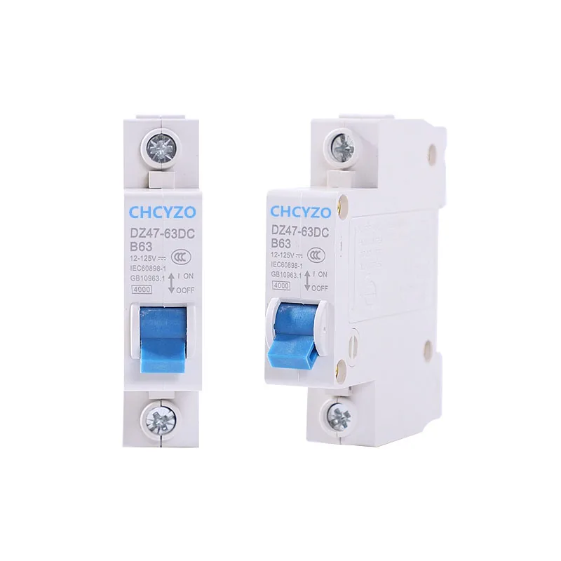 1P/2p Circuit Breaker 12v-125v Air Switch DC 3A-125A Electric Car Battery Protection Switch Circuit Protector