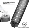1L Sports Water Bottle Straw Cup 1 Litro with Time Maker Leak-Proof BPA Free Frosted Cup For Outdoor Sports Drinking Bottle 4