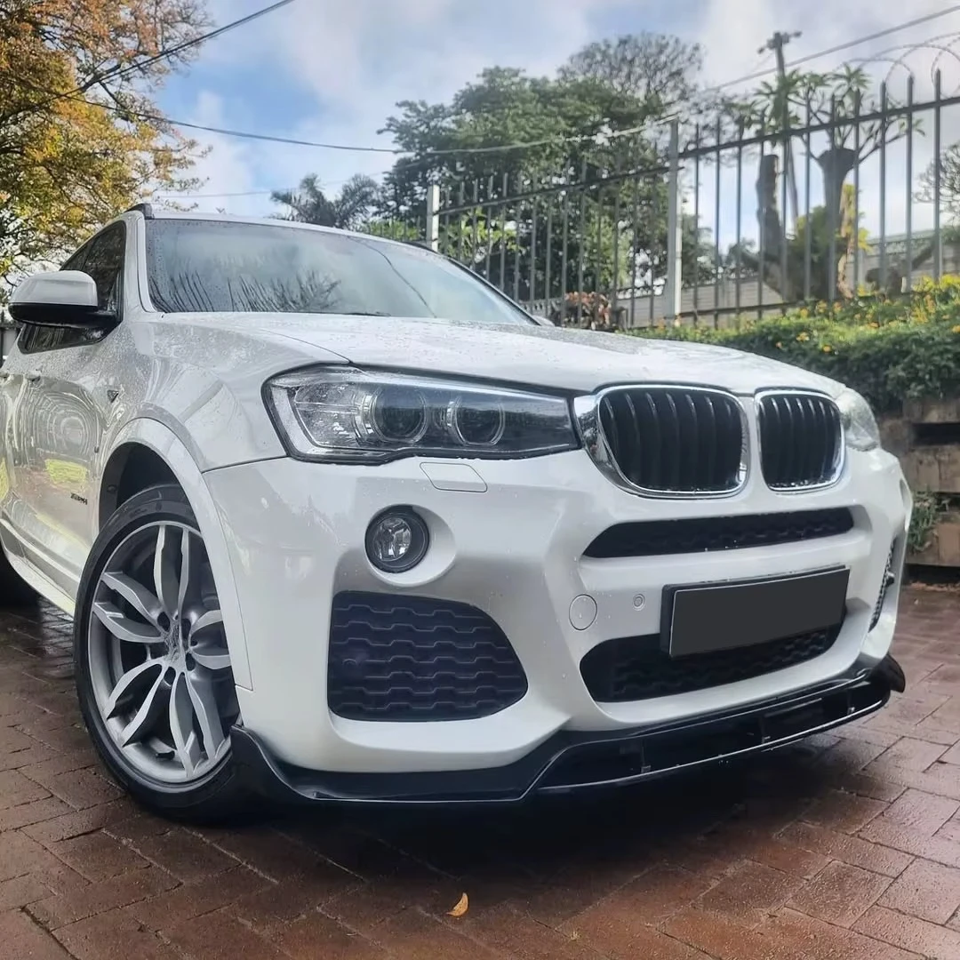 BMW X3 F25 X4 F26 2014-2016용 프론트 범퍼 립 쇼벨 M 스포츠 스플리터 외장 부품 바디 키트 자동차 튜닝 가드 액세서리