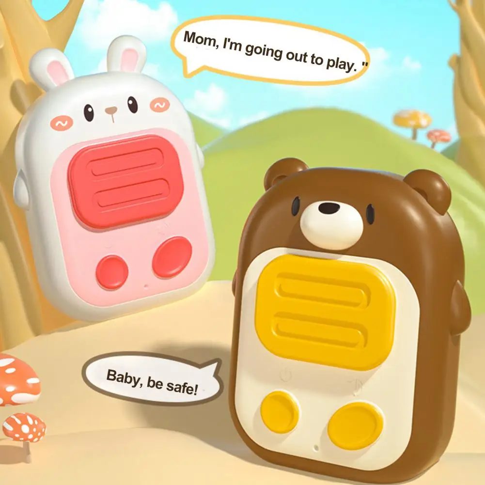 Cute Children Walkie Talkie Toy Indoor Outdoor Parent-Child Interactive Wireless Electric Toy Portable Interphone Children Gift 2