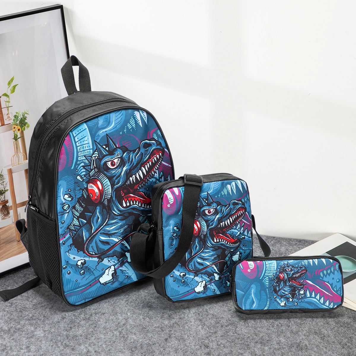 

Wholesale Custom Dinosaur Printing Cartoon Boys Backpack School Backpack For Children Students