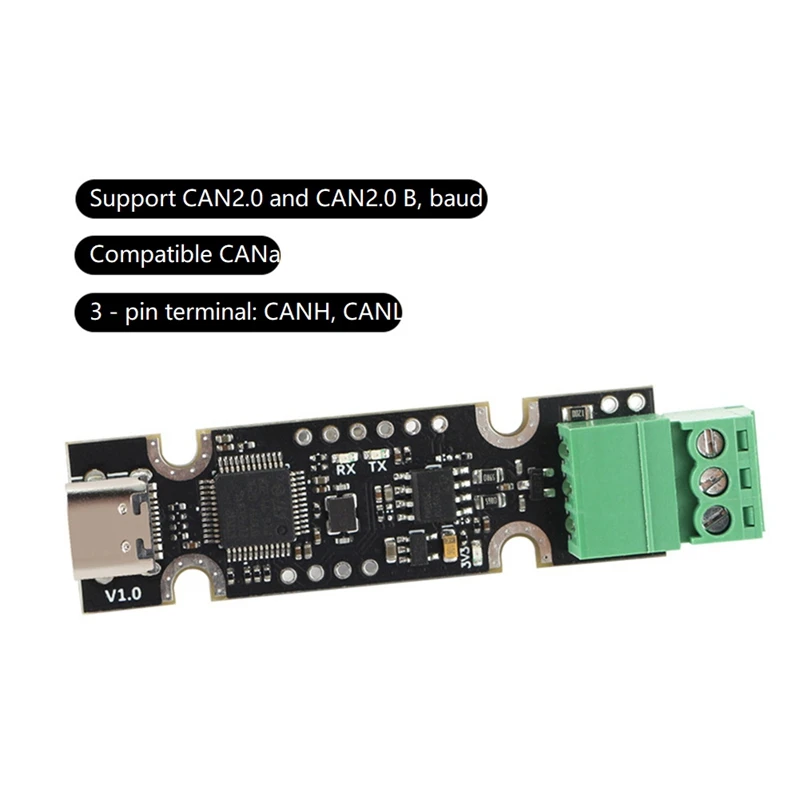 USB To CAN Adapter STM32F072 Chip Supports CAN2.0A & B for Canable / Candlelight / Klipper Firmware