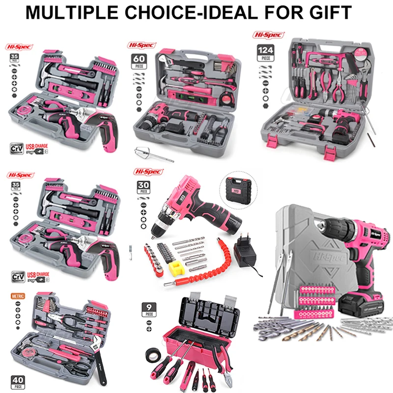 ラジコン用工具　ピンク ラジコン用工具 ピンク Hi-spec 42個ピンクのハンドツールセット