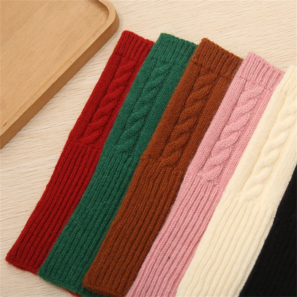 Jacquard Gloves Autumn And Winter Riding Cashmere Fingerless Gloves Popular Jacquard Cashmere Fingerless Knitting