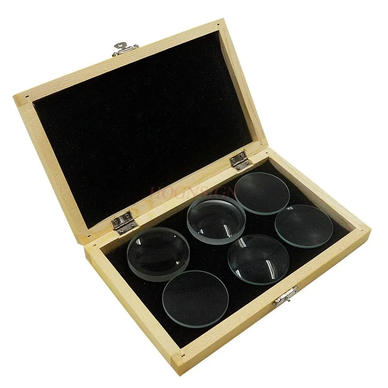 1set Convex convex lens composition, physics experimental equipment set, optical glass prism, children's science