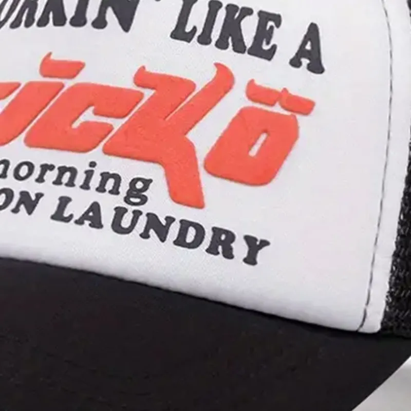 New Letter Foaming Sponges Baseball Hat Men Women Outdoor Breathable Hip Hop Trucker Cap Unisex Adjustable Sunshade Mesh Hats