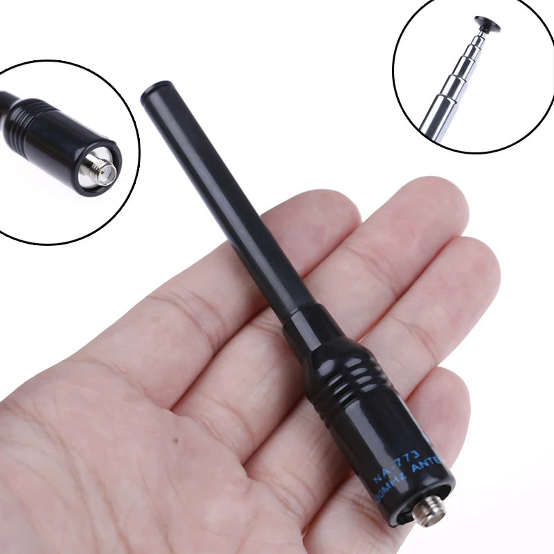 

NA-773 SMA-F UHF+VHF Handheld Telescopic Antenna for BAOFENG UV-5R/82/B5/B6 888S