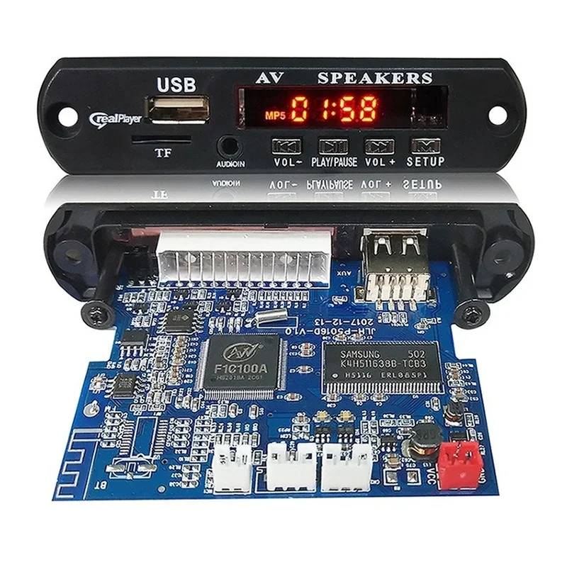 Bluetooth MP3 Decoder Audio MP3 Player MP3 MP4 MP5 HD 1080P Audio and Video Player Bluetooth Decoding Module