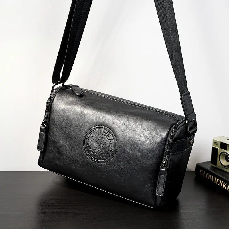Borsa a tracolla da uomo nuova Borse a tracolla Borsa a tracolla casual da esterno Borsa quadrata piccola alla moda per uomo bolso мужɔмки на п Sìч® - immagine 2