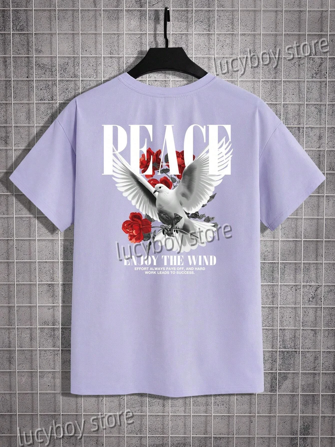 Männer Sommer 3D Frieden Taube Gedruckt T-Shirt Mann Kurzarm Rundhals Mode T-shirts Vintage Casual Oversize Tops Männer Kleidung – Detail 12