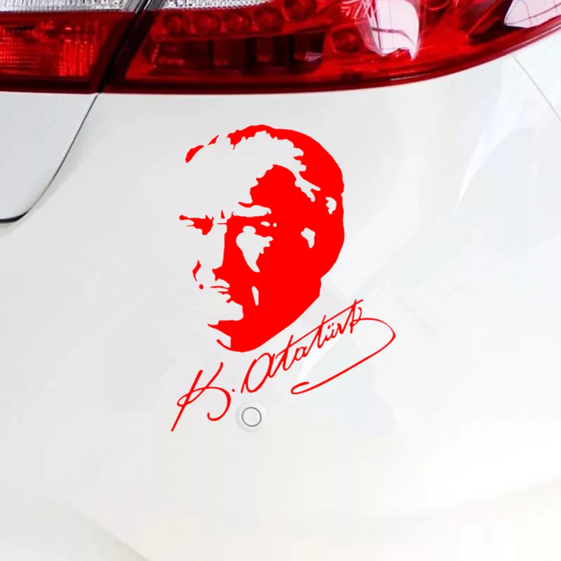 30241# Black Car Sticker For Minister Ataturk and Signature Vinyl