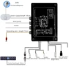 220V Black Massage Bathtub Controller SPA Bathtub Control Panel Digital Display Screen Thermostat Temperature Control Bluetooth 4