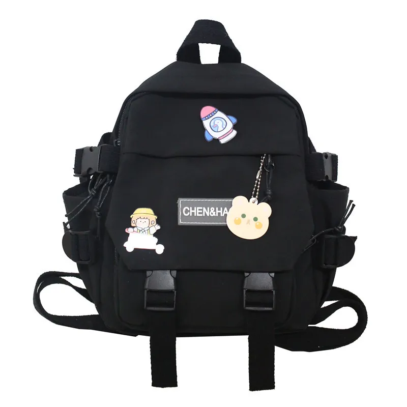 

New Fashion Women Backpack Girls Korean Version of Leisure Solid Color Nylon Backpack Fashion School Bag Backpack Women