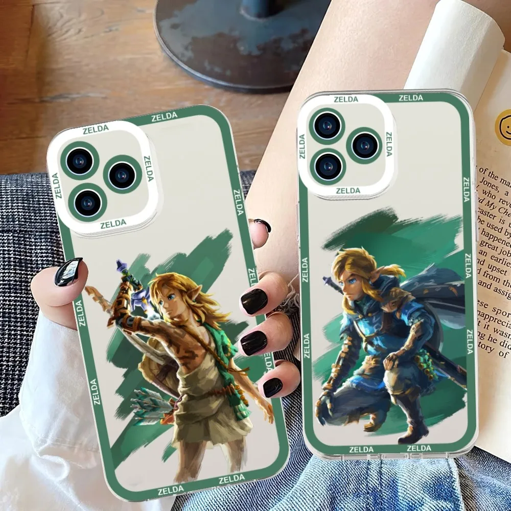 Gioco L-Legend Kingdom Z-Zelda Tears Custodia Per Telefono Per Iphone 11 12 Mini 13 14 Pro Max Guscio Trasparente