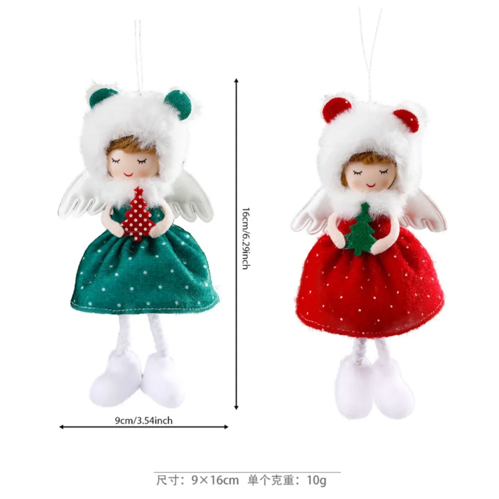 Christmas Decorations Christmas Ornaments Red Angel Girl Doll Christmas Tree Decorations New Year Noel Pendant Xmas Gifts Navidad Party Supplies