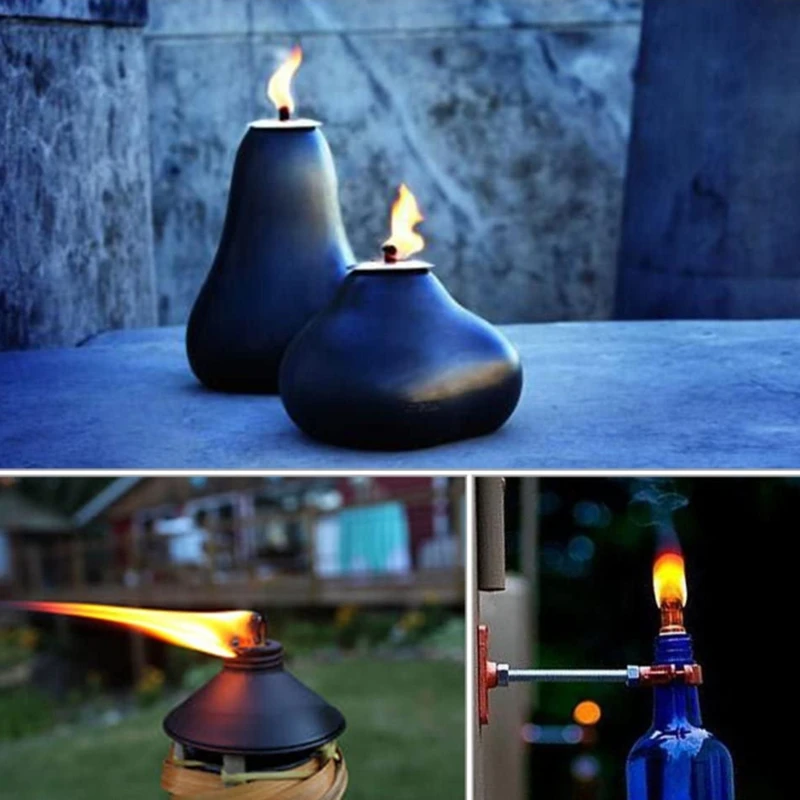 Fiberglass Wick 20Pcs 25Cm for Wine Bottle Tiki Torches Patio Lighting Garden Light