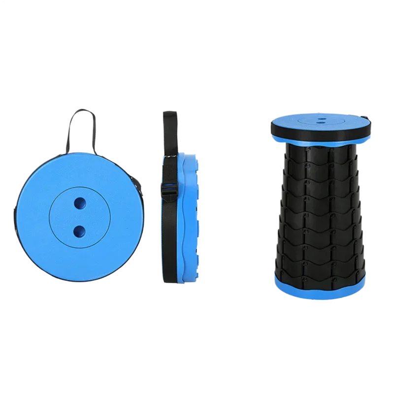 Outdoor Portable Barbecue Camping Fishing Telescopic Folding Stool Home Hand Carry Plastic Stool