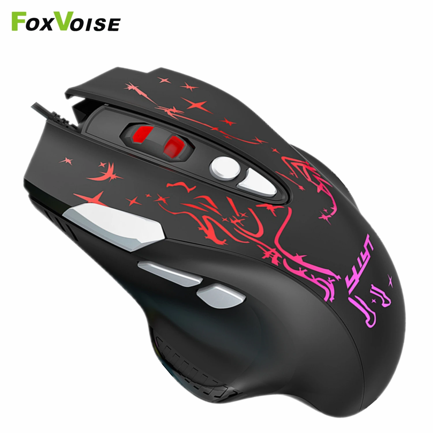 Gaming Mouse Gamer Mice Computer Mause For Xbox Ps4 Pc Laptop Desktop Usb Wired 8 Key 6400 Dpi Rgb Led Ergonomic Gaming Mouses Mice Aliexpress