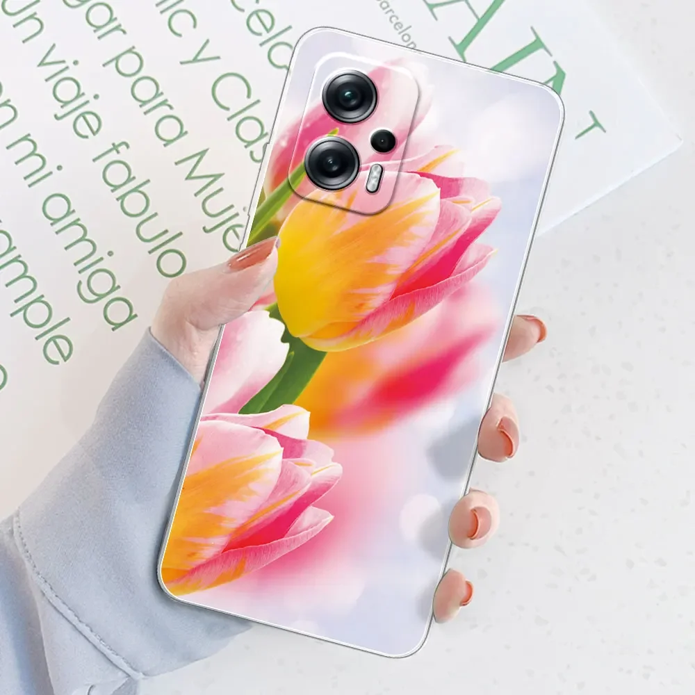 Clear Patterned Bumper TPU Silicone Case - Soft, Stylish Back Cover with Enhanced Protection