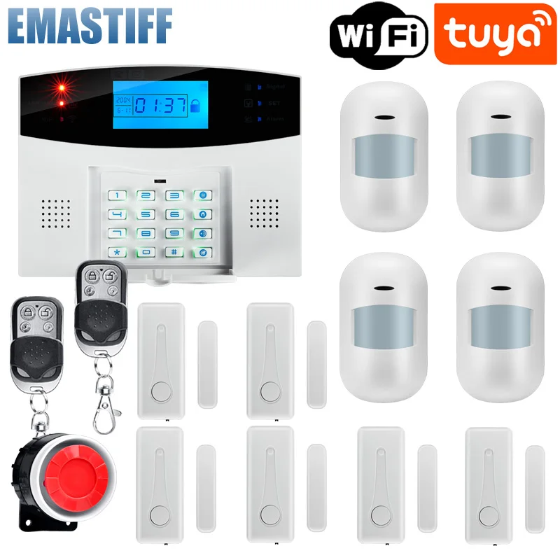 WIFI Wireless Wire GSM Home Security Alarm System With Motion