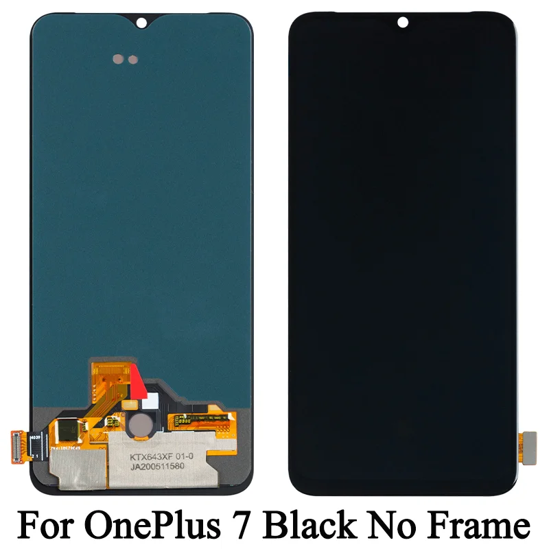 OnePlus 7T, 7T Pro - LCD Display + Touchscreen Front Glas + Rahmen (Haze Blue