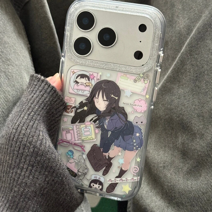 Creativity Twinkle Cute Anime Girl Phone Case - Funny Back Cover