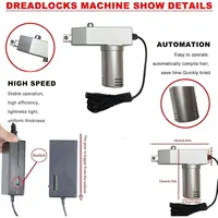 Dreadlock Maker Machine,Portable Handheld Electric Dreadlock Tools,for Dreadlock Suitable for Long Human Hair and Synthetic Hair 2