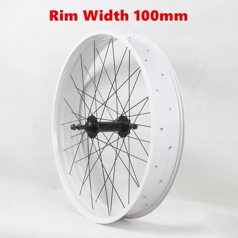 Paire De Roues 26 Pouces Pour Fat Bike / Motoneige - Jante Double Couche - Démonte Rapide - Neuves