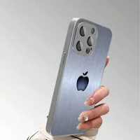 For iPhone Case for X/XS /XS MAX/XR / 11/12/13/14/15/16/17 Pro MAX Plating Silver “silver apple ” Toughened Glass Design - Image 3
