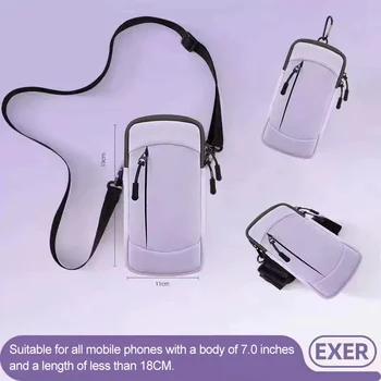 Running Armband Bag Phone Case Outdoor Cycling Universal Sports Armband Arm Pouch Phone Holder Mobile Waterproof Wrist Band 1