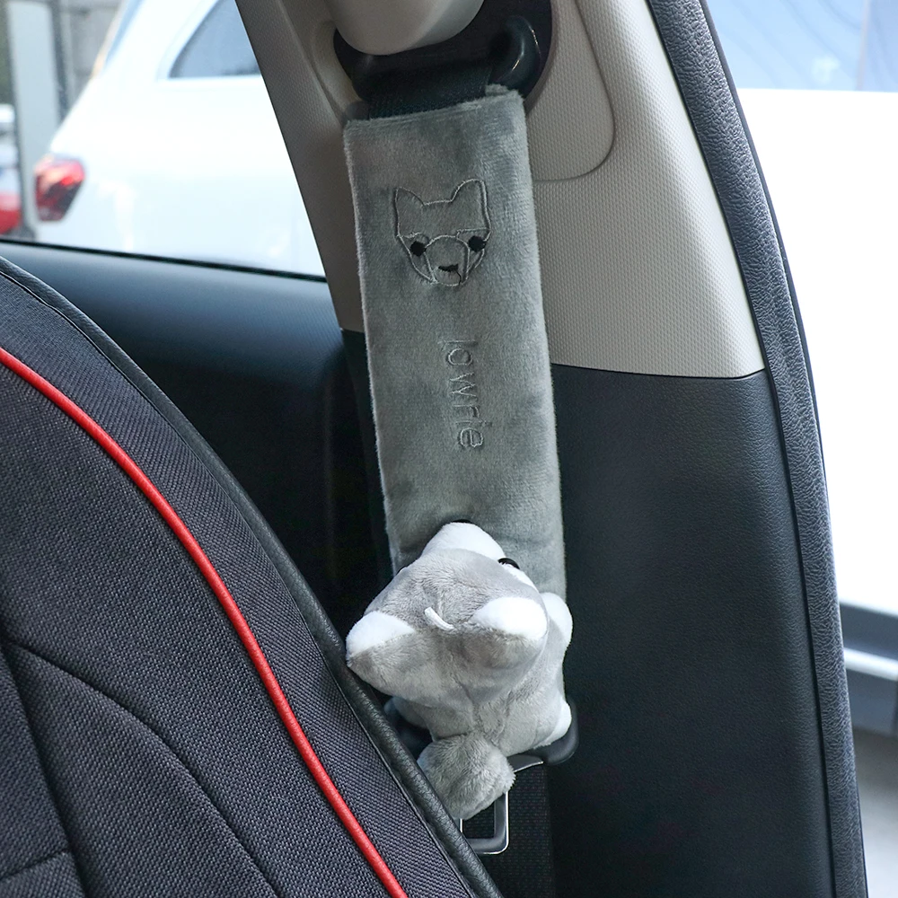 2 Pezzi Imbottiture Per Cinture Di Sicurezza Auto Con Cristalli – Cuscinetti Universali, Fissaggio Magico, 6,5x23 Cm