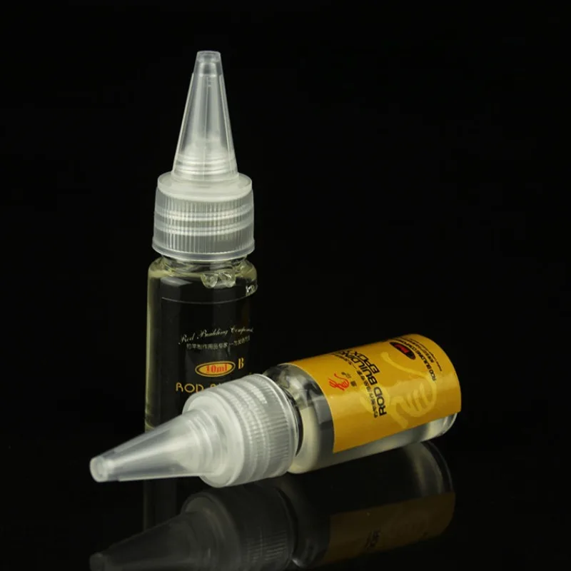 

2Pcs 10ml Fishing Rod Glue Fishing Rod Epoxy Resin AB Glue Rod Paint Transparent Glue for Twine Fishing Rods Accessories