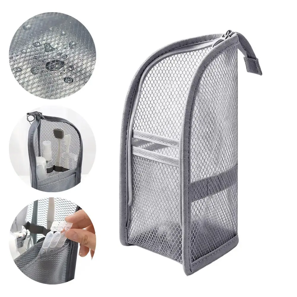Borsa Cosmetica in Rete EVA, Organizer da Viaggio Portatile per Trucchi e Articoli da Toilette, Beauty Case da Donna, Pochette per il Bagno - immagine 6