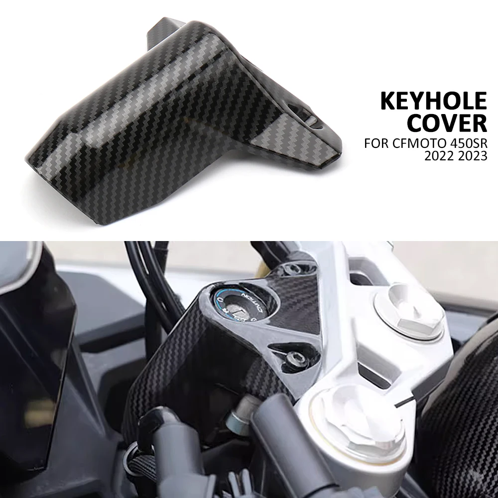 

Мотоциклетные аксессуары для CFMOTO 450SR 450 SR 450sr 450 sr 2022 2023, крышка переднего лобового стекла, крышка дверного замка с отверстием для ключей