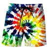 Classic Vertigo Pattern 3D Print Beach Short Pants Mens Rainbow Shorts Swim Trunks Kid Summer Board Shorts Funny  Mens Clothing  5