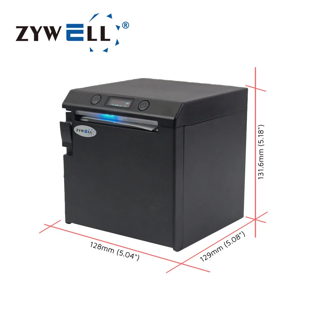 ZYWELL H862 80mm 감열식 프린터 (스크린 포함, 듀얼 컬러 인쇄 기능, 영수증/송장 출력 가능)