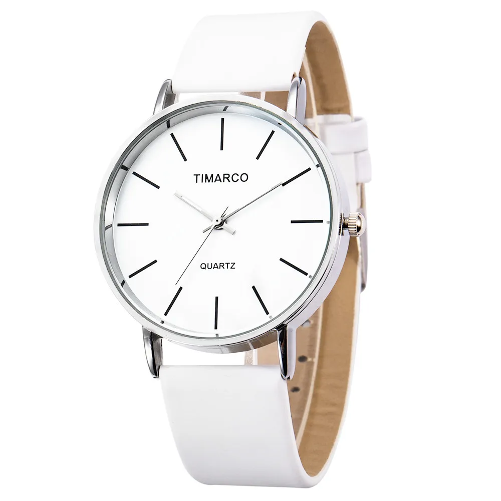 Minimalist Women's Fashion Metal Round Dial Quartz Watch