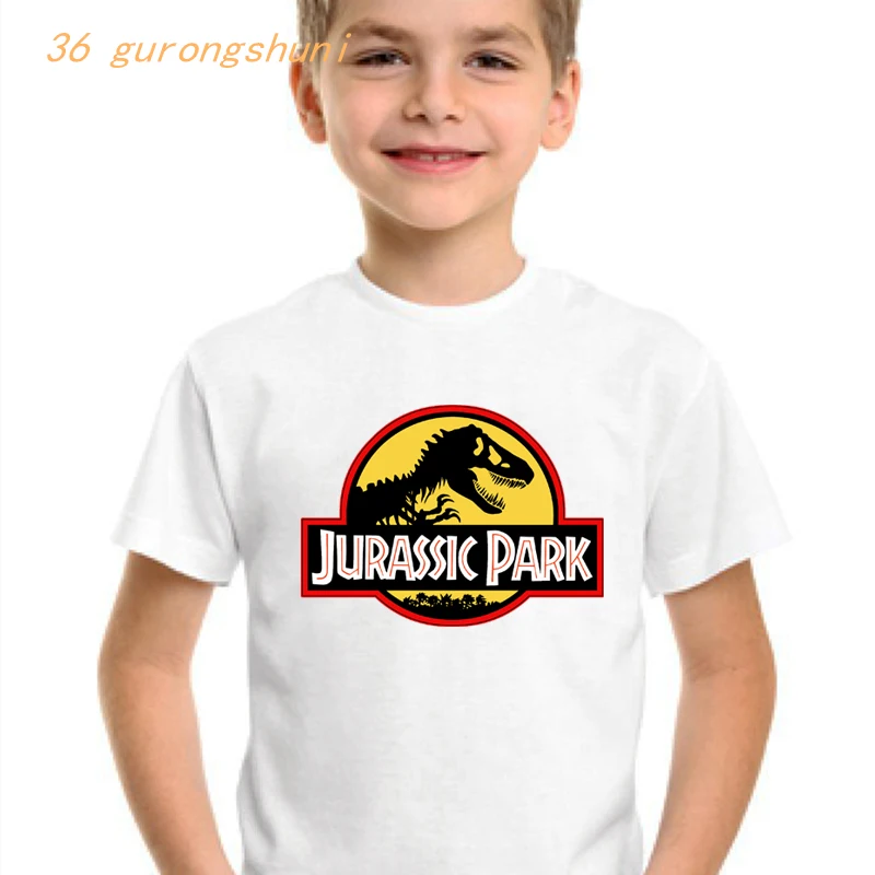 Kid t shirt for girls clothes children’s birthday tshirt girl Jurassic park game graphic t shirts kids clothes boys clothing kid t shirt designs Tops & Tees