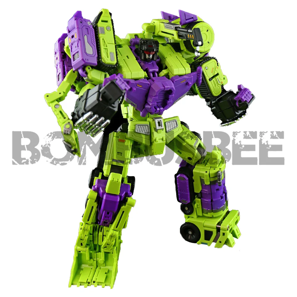 

【In Stock】Lucky Cat Micro Cosmos MC-02 Riki-Oh Devastator Set of A+B+C 3rd Party Transformation Robot Toy