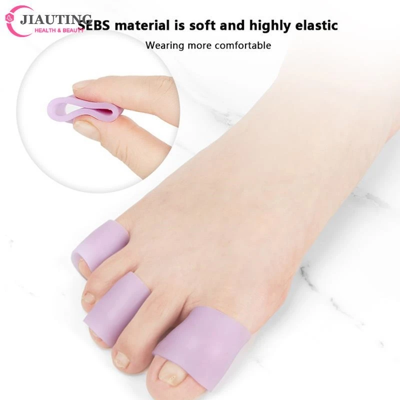 

1 Pair Silicone Foot Care Gel Toe Tube Corns Blisters Corrector Pinky Protector Bunion Sleeve Bone Brace Support