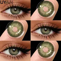 Lentilles de contact colorées UYAAI Siri Green, lentilles de maquillage PATTAYA Green, lentilles de beauté pour les pupilles, lentilles colorées cosmétiques, lentilles Colorcon Green 2
