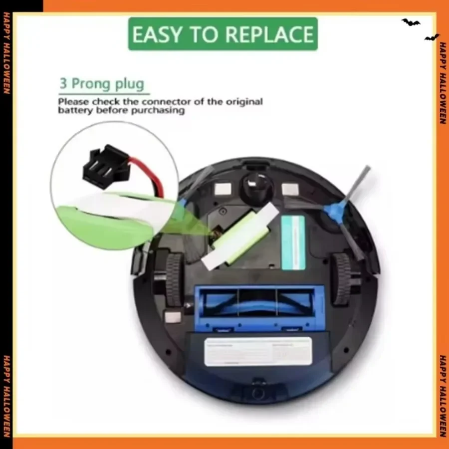 14.4V 4000mAh Battery, For eufy RoboVac 15C 15T 25C 30 30C 35C MAX G10 G15 G20 G30 Hybrid Edge Robot Vacuum Cleaner Accessories 5