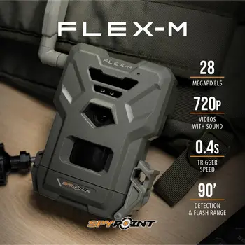 Flex-M Twin Pack Cellular Trail Cameras - Best Value in Hunting Accessories, No WiFi Needed, GPS, Night Vision, Dual-Si 2
