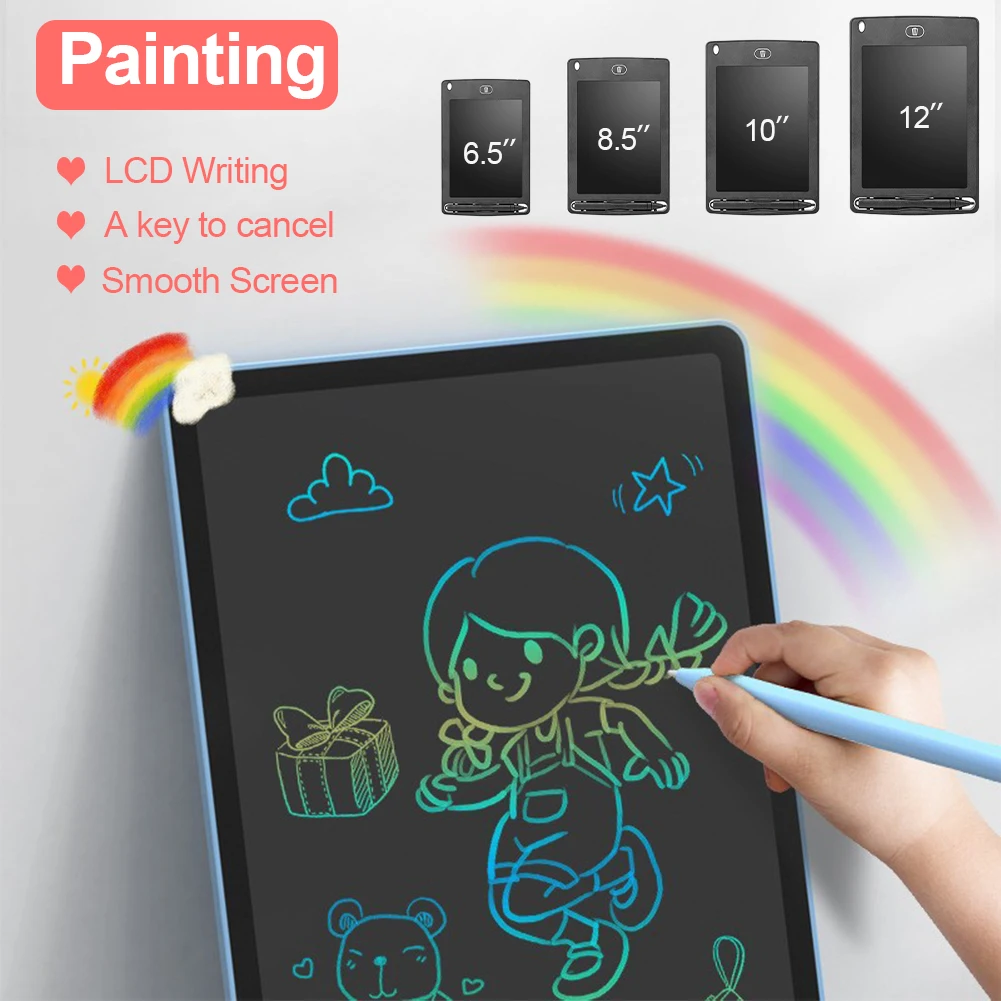 LCD Writing Tablet Magic Slate Children's Digital Drawing Blackboard Painting Board Graffiti Pad Kids Toys 6.5/8.5/10/12inch