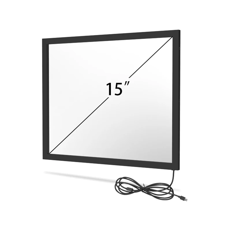 GreenTouch 15'' Touch IR screen 10 points 4:3 Infrared touch screen / Panel, IR touch frame with glass